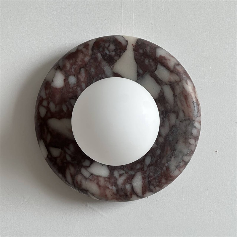 Freyza | Evenir Bvlgari Purple Marble-Wandleuchte – Schlafzimmer, Flur