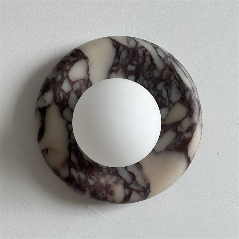 Freyza | Evenir Bvlgari Purple Marble-Wandleuchte – Schlafzimmer, Flur