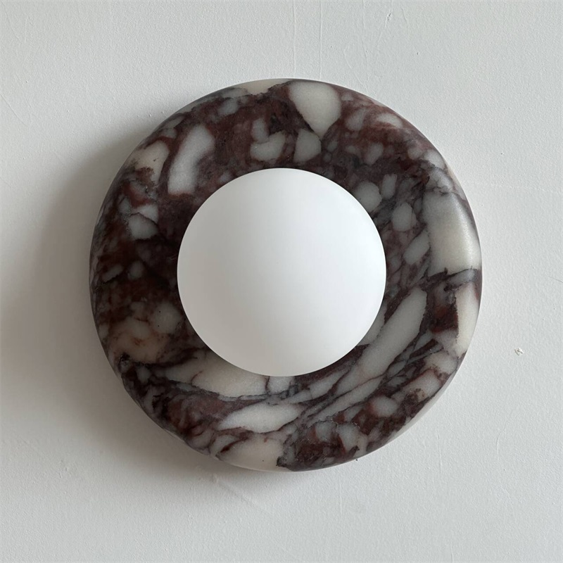 Freyza | Evenir Bvlgari Purple Marble-Wandleuchte – Schlafzimmer, Flur