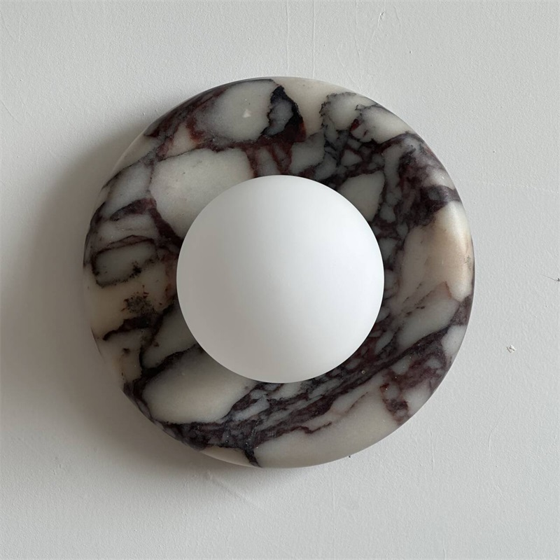 Freyza | Evenir Bvlgari Purple Marble-Wandleuchte – Schlafzimmer, Flur