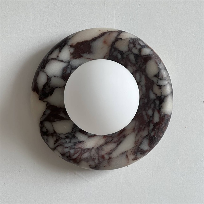 Freyza | Evenir Bvlgari Purple Marble-Wandleuchte – Schlafzimmer, Flur
