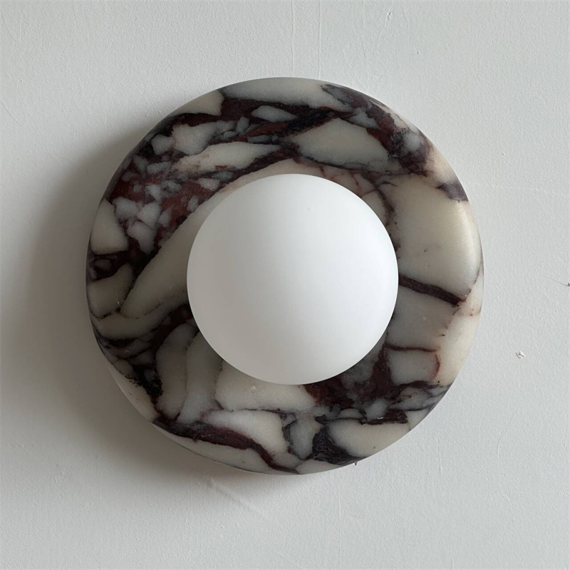 Freyza | Evenir Bvlgari Purple Marble-Wandleuchte – Schlafzimmer, Flur