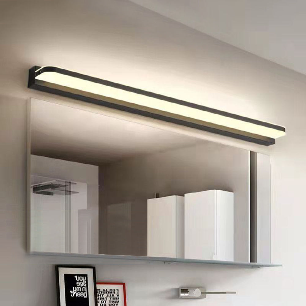 Freyza | Applique de meuble-lavabo de salle de bains noir chromé – Miroir de meuble-lavabo de salle de bains nordique
