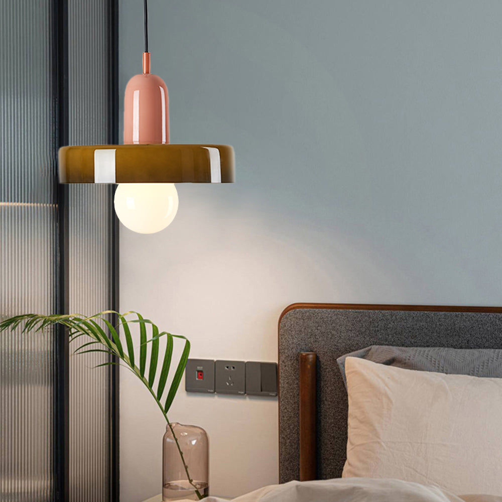 Freyza | Jess Vintage Glass Glass Pendant Light – Vintage Kitchen Dining Room