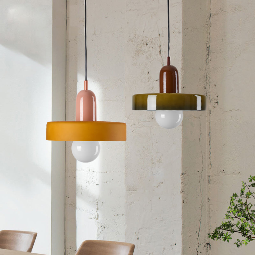 Freyza | Jess Vintage Glass Glass Pendant Light – Vintage Kitchen Dining Room