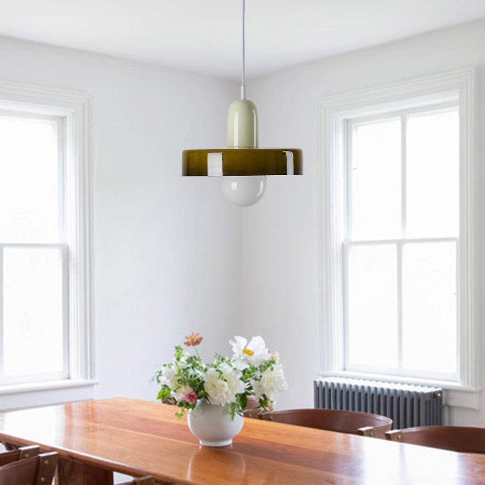 Freyza | Jess Vintage Glass Glass Pendant Light – Vintage Kitchen Dining Room