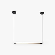 Freyza | Zynar minimalistische lineare schwarze Pendelleuchte – minimalistische Küche und Esszimmer