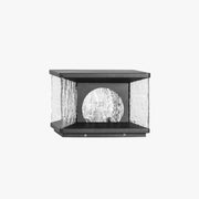 Freyza | Lampe d’extérieur en verre noir – Jardin moderne, terrasse extérieure