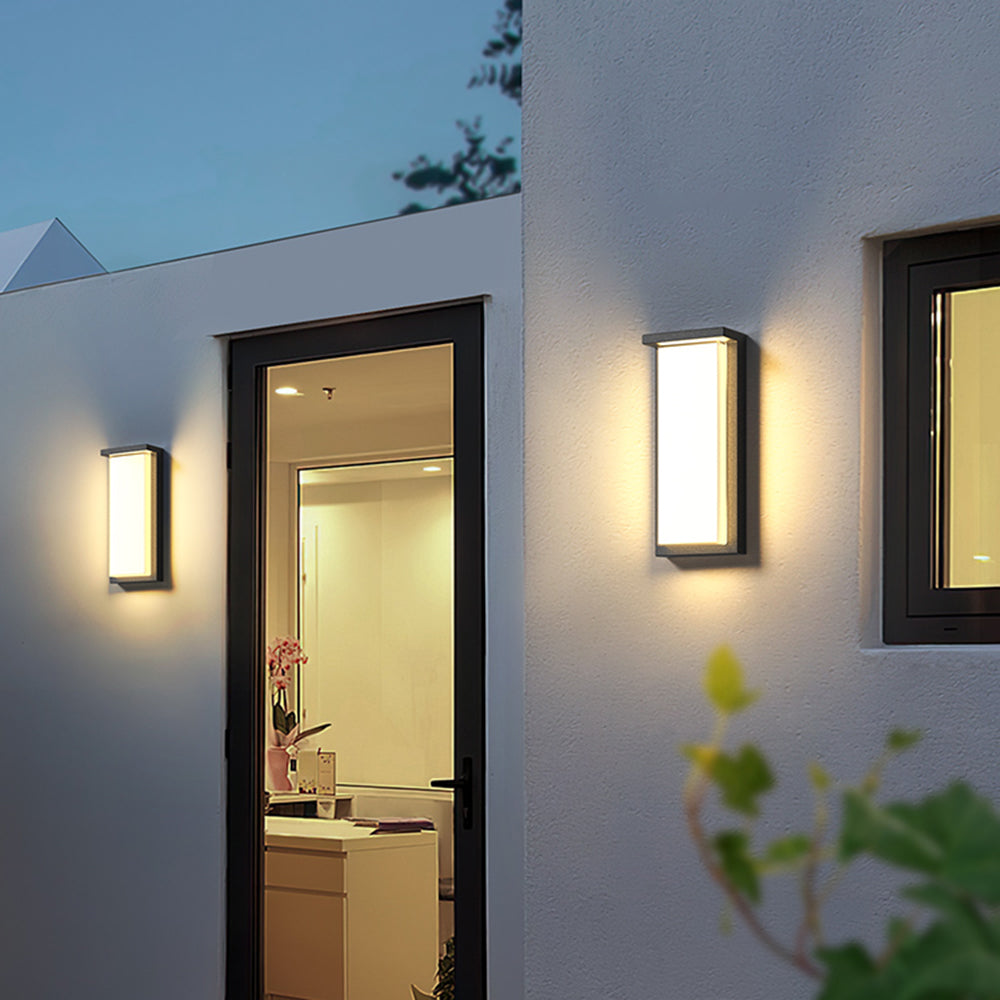Freyza | Applique murale extérieure noire – Éclairage moderne pour jardin, porche et extérieur