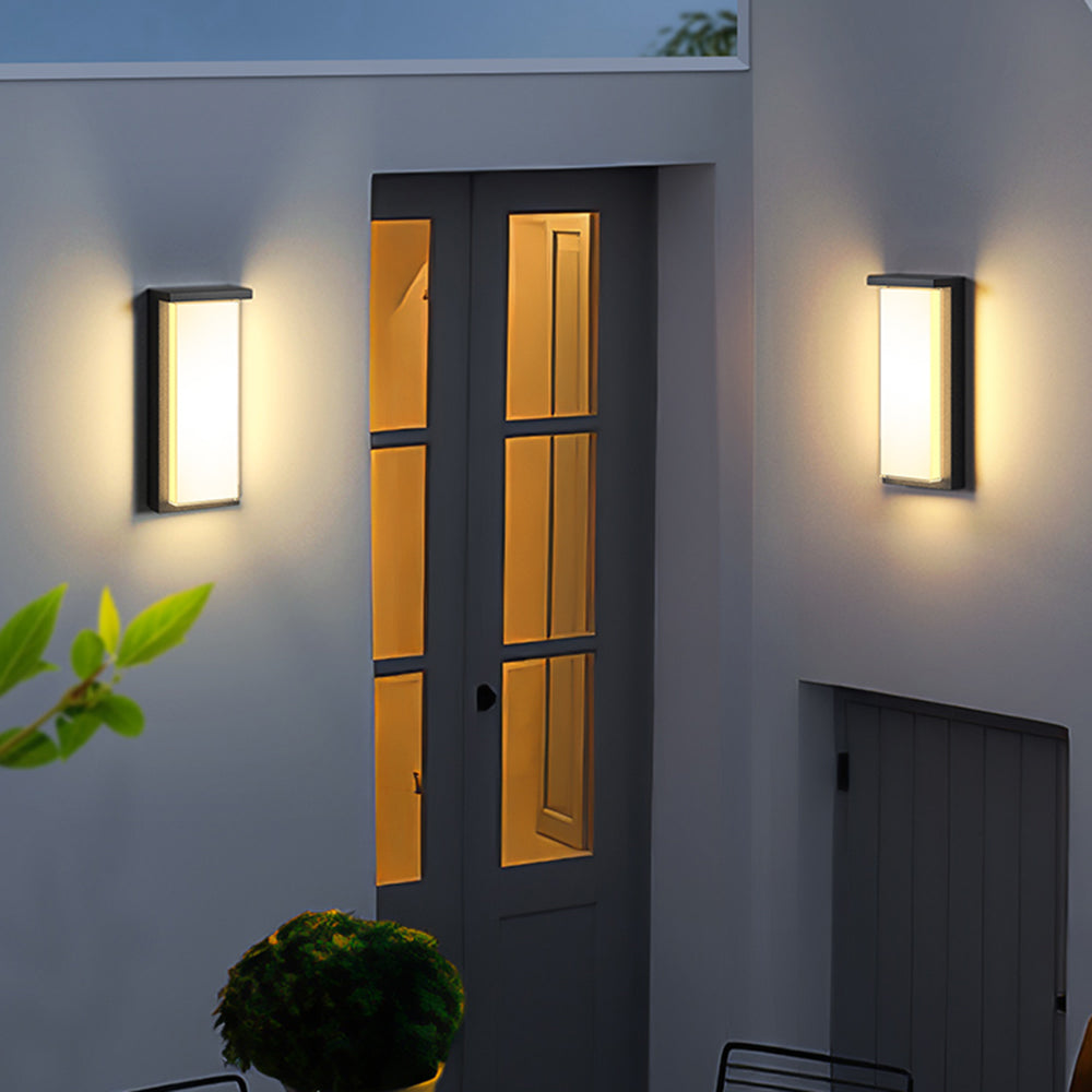 Freyza | Applique murale extérieure noire – Éclairage moderne pour jardin, porche et extérieur