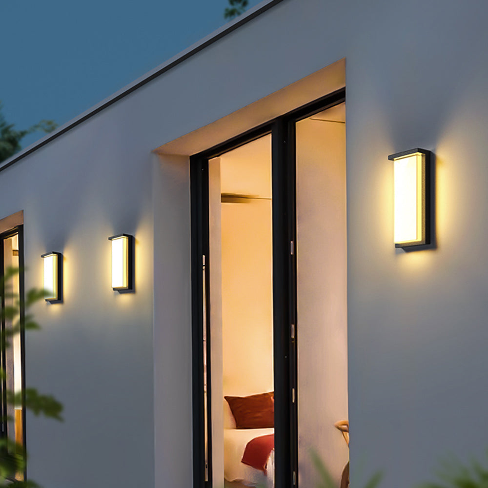 Freyza | Applique murale extérieure noire – Éclairage moderne pour jardin, porche et extérieur