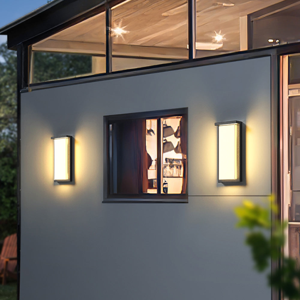 Freyza | Applique murale extérieure noire – Éclairage moderne pour jardin, porche et extérieur