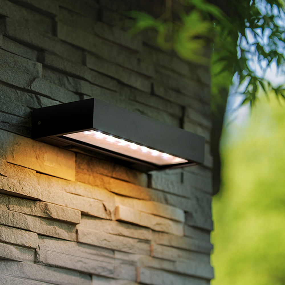 Freyza | Applique murale extérieure noire – Éclairage moderne pour jardin, porche et extérieur