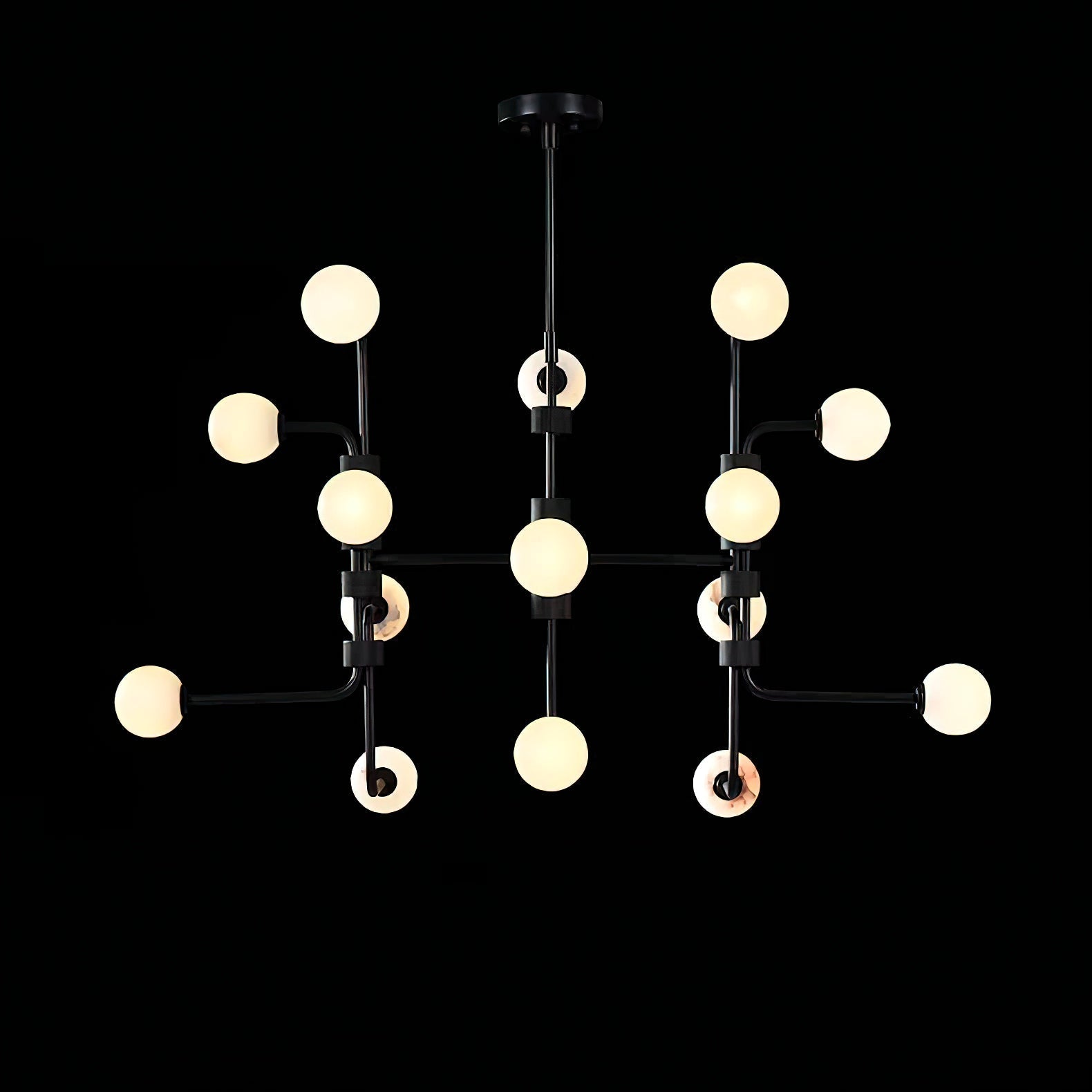 Freyza | Aballs Elegance Unique Glass Chandelier – Dining Room Living Room