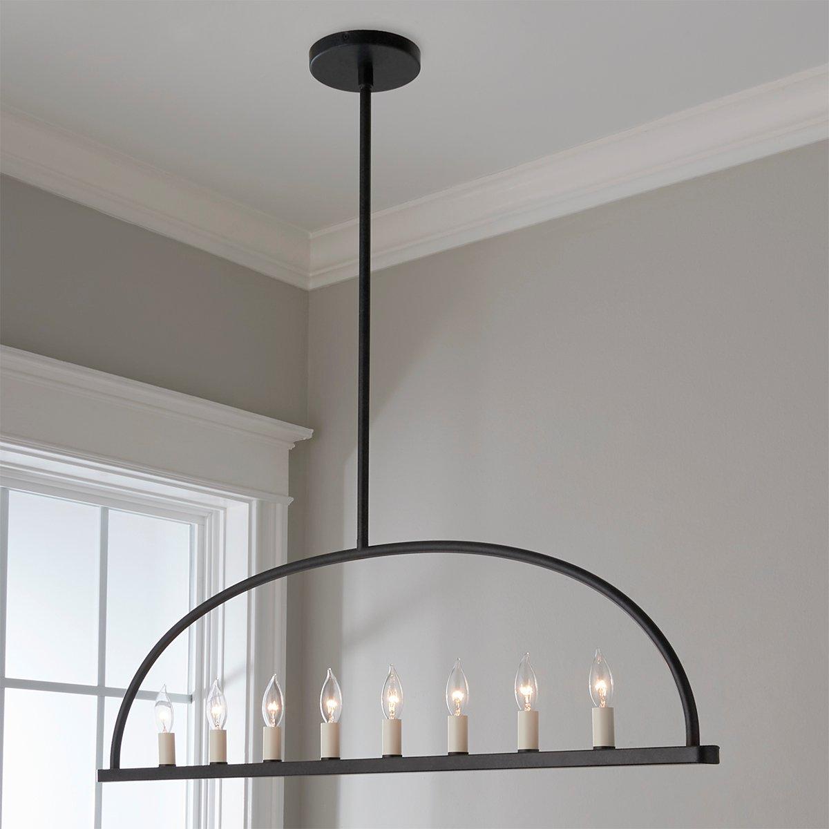Freyza | Abbott Linear Minimalistischer Kronleuchter – Minimalistisches Esszimmer Wohnzimmer