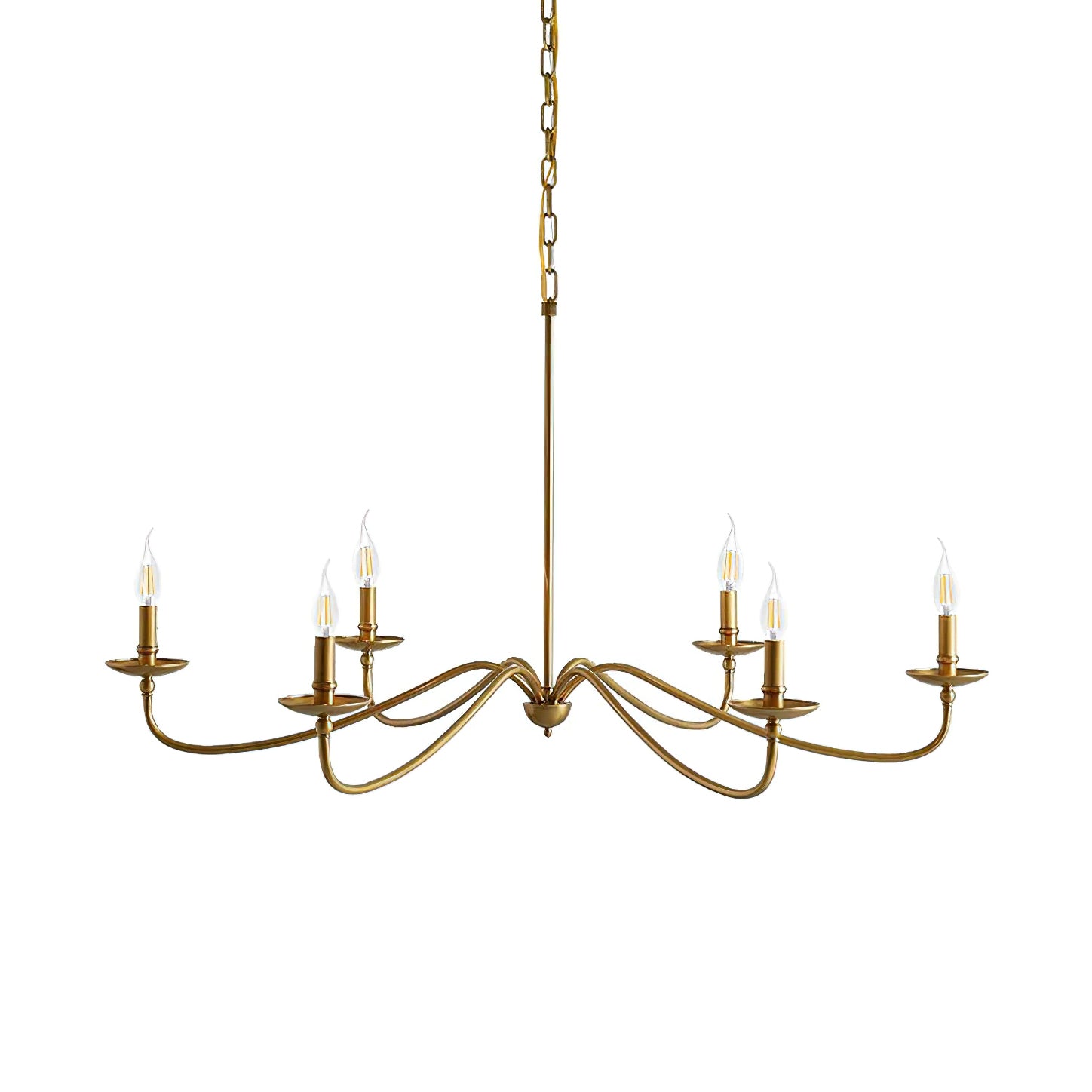 Freyza | Alshaarae Vintage Industrial Brass Chandelier – Industrial Dining Room Living Room