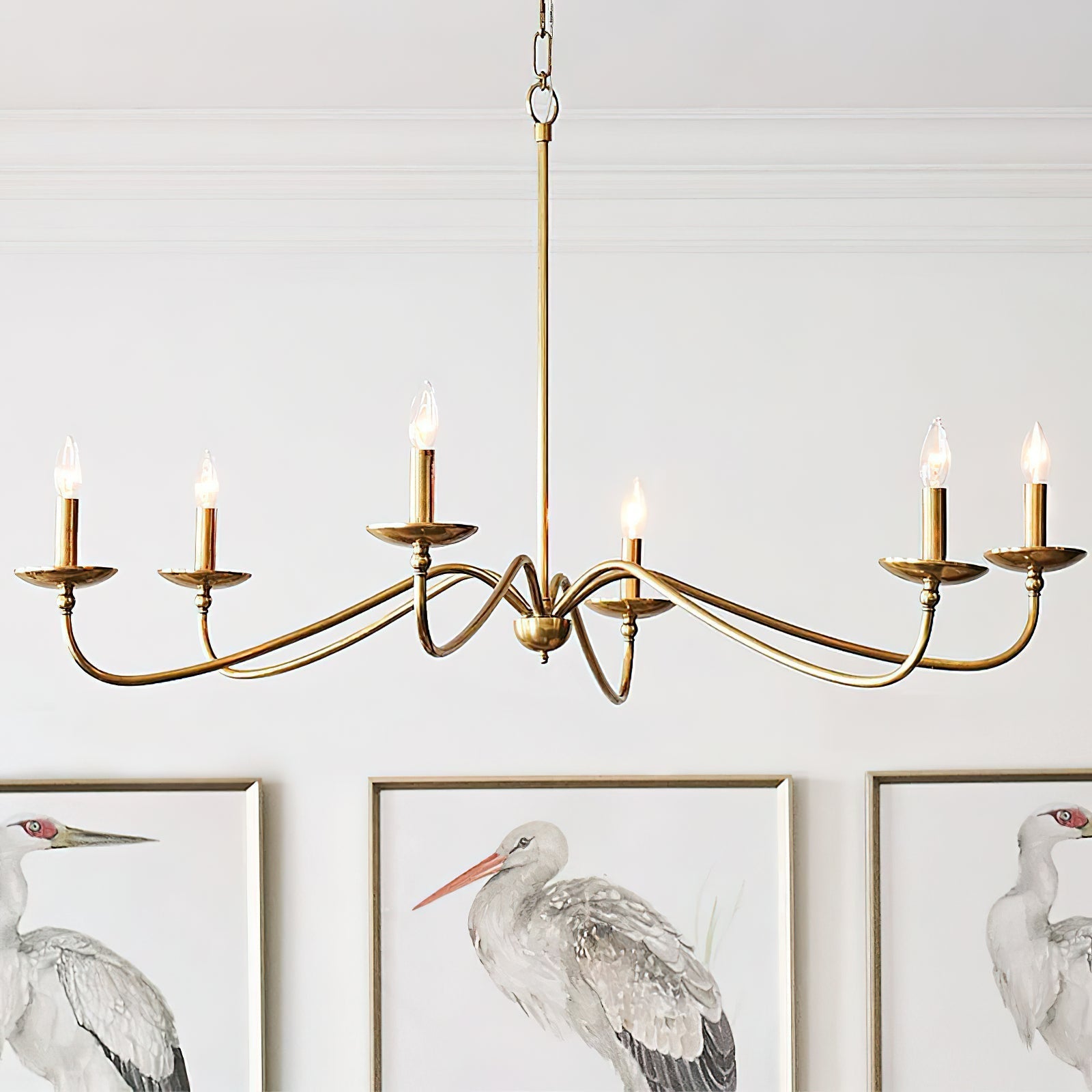 Freyza | Alshaarae Vintage Industrial Brass Chandelier – Industrial Dining Room Living Room