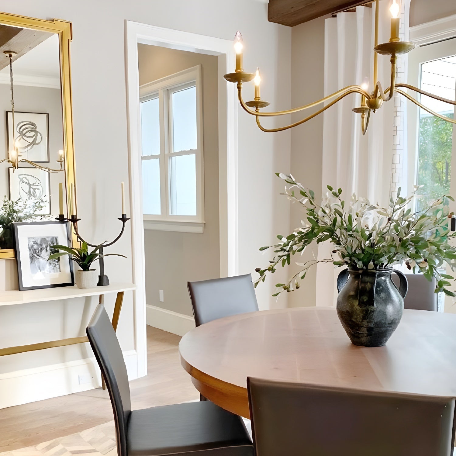 Freyza | Alshaarae Vintage Industrial Brass Chandelier – Industrial Dining Room Living Room