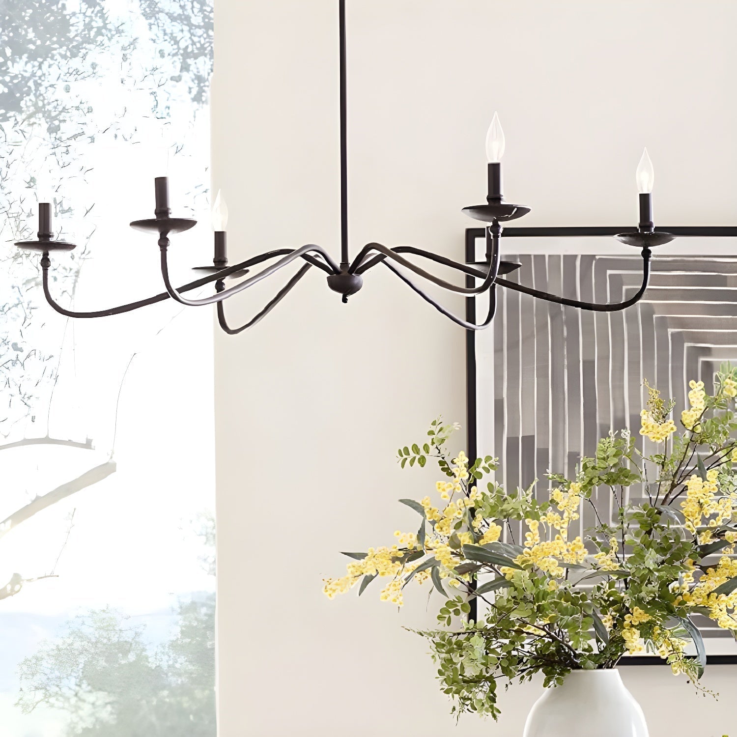 Freyza | Alshaarae Vintage Industrial Brass Chandelier – Industrial Dining Room Living Room