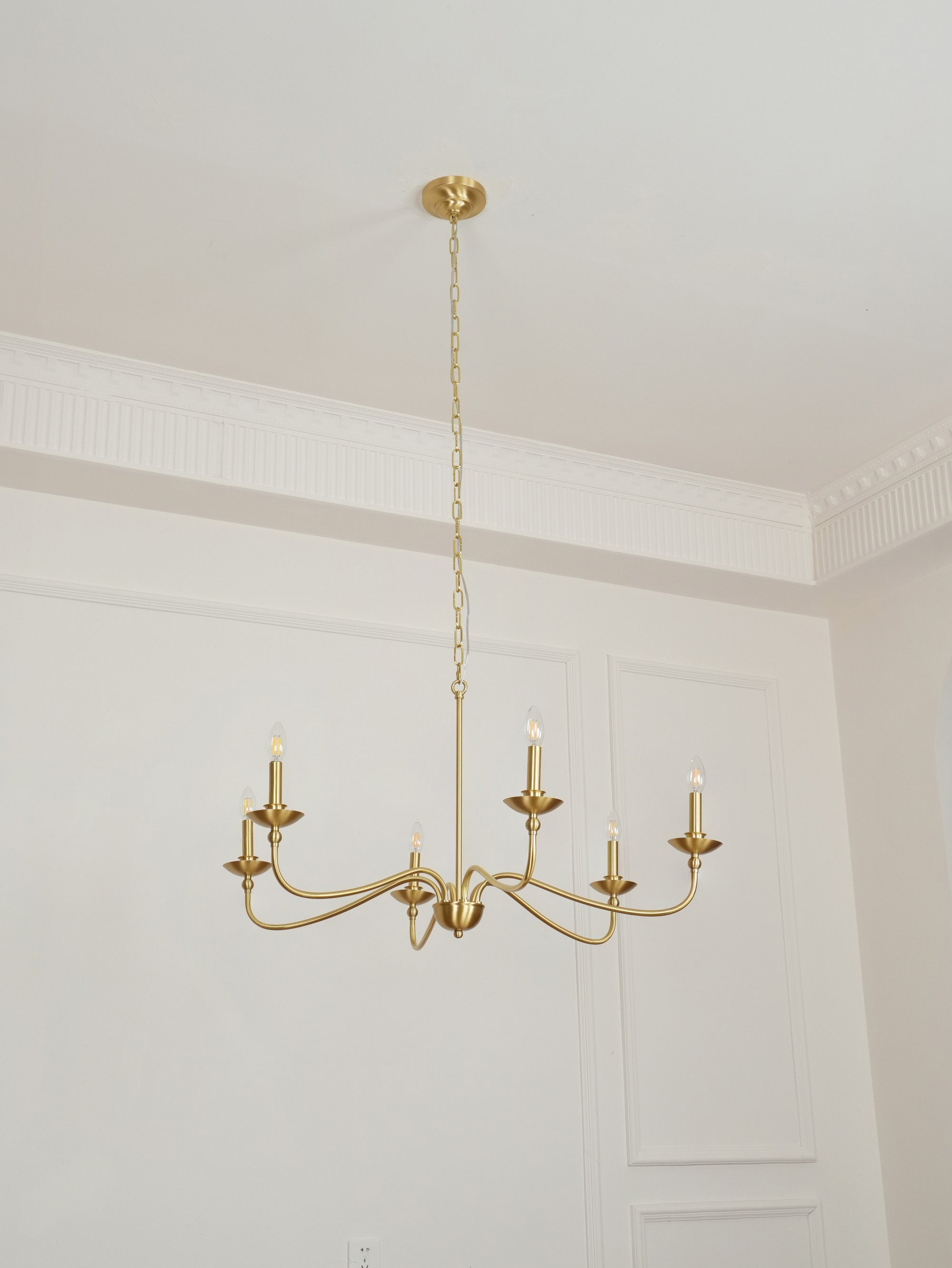 Freyza | Alshaarae Vintage Industrial Brass Chandelier – Industrial Dining Room Living Room