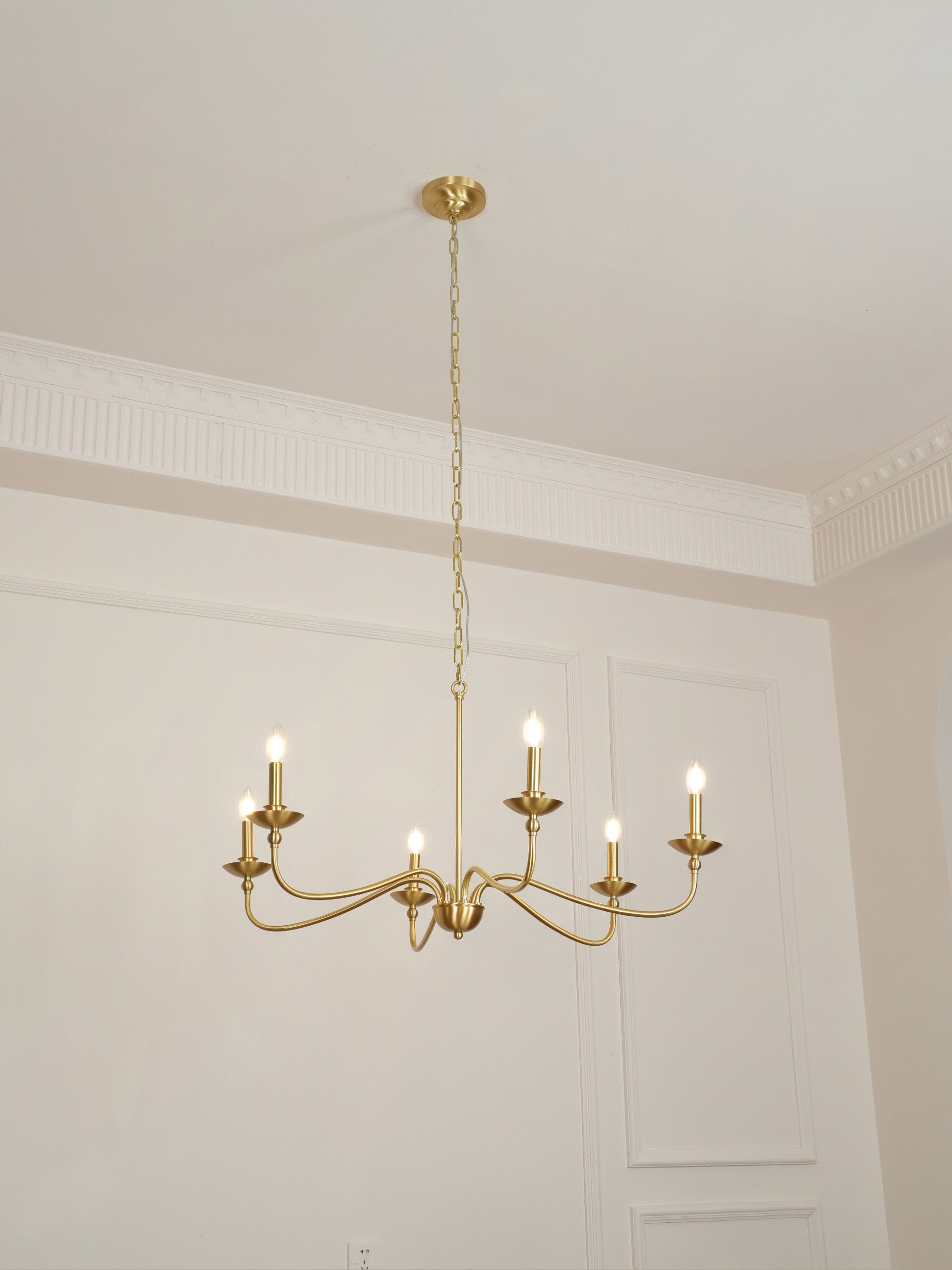 Freyza | Alshaarae Vintage Industrial Brass Chandelier – Industrial Dining Room Living Room