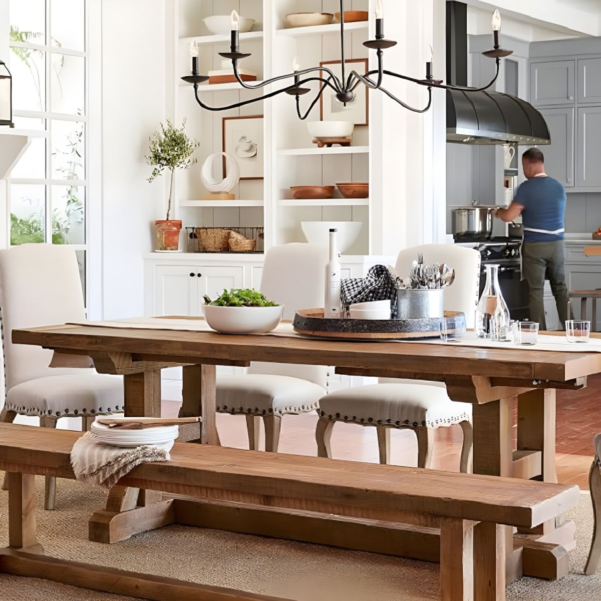 Freyza | Alshaarae Vintage Industrial Brass Chandelier – Industrial Dining Room Living Room