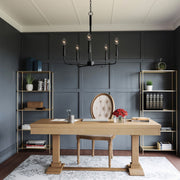 Freyza | Abner Industrieller Moderner Messing Kronleuchter – Moderner Esszimmer Wohnzimmer
