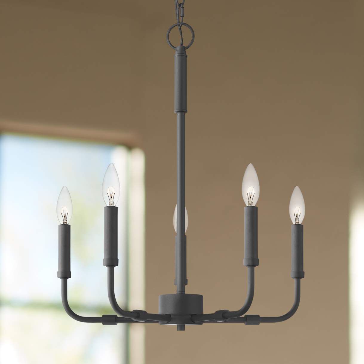 Freyza | Abner Industrieller Moderner Messing Kronleuchter – Moderner Esszimmer Wohnzimmer