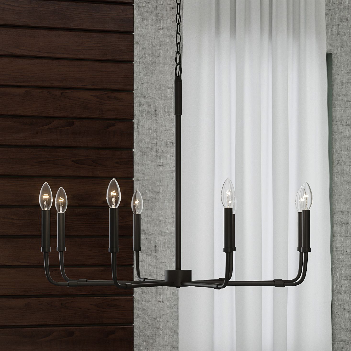 Freyza | Abner Industrieller Moderner Messing Kronleuchter – Moderner Esszimmer Wohnzimmer