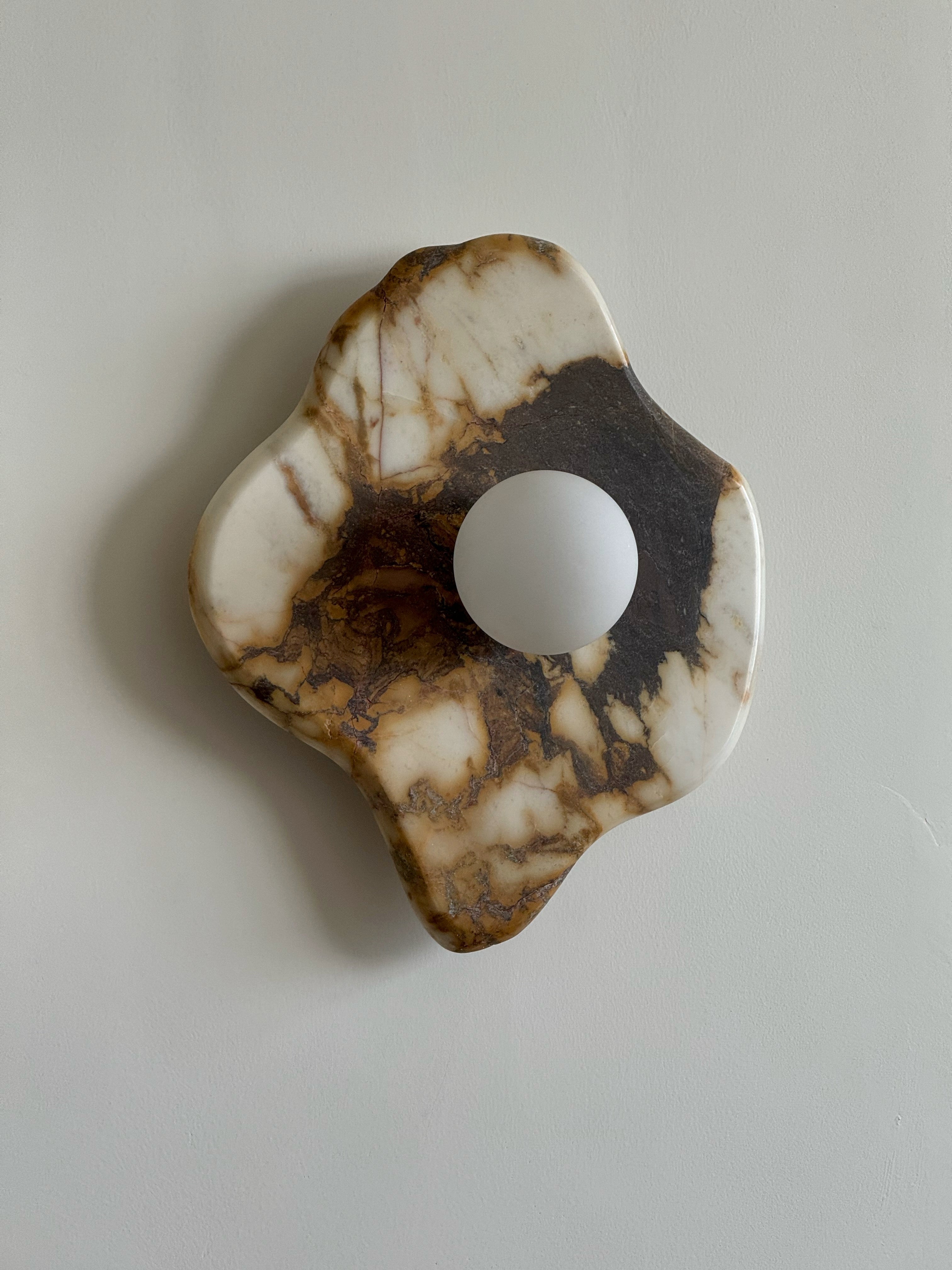 Freyza | Abnormale Marmor-Glas Glas Marmor Wandleuchte – Schlafzimmer Flur