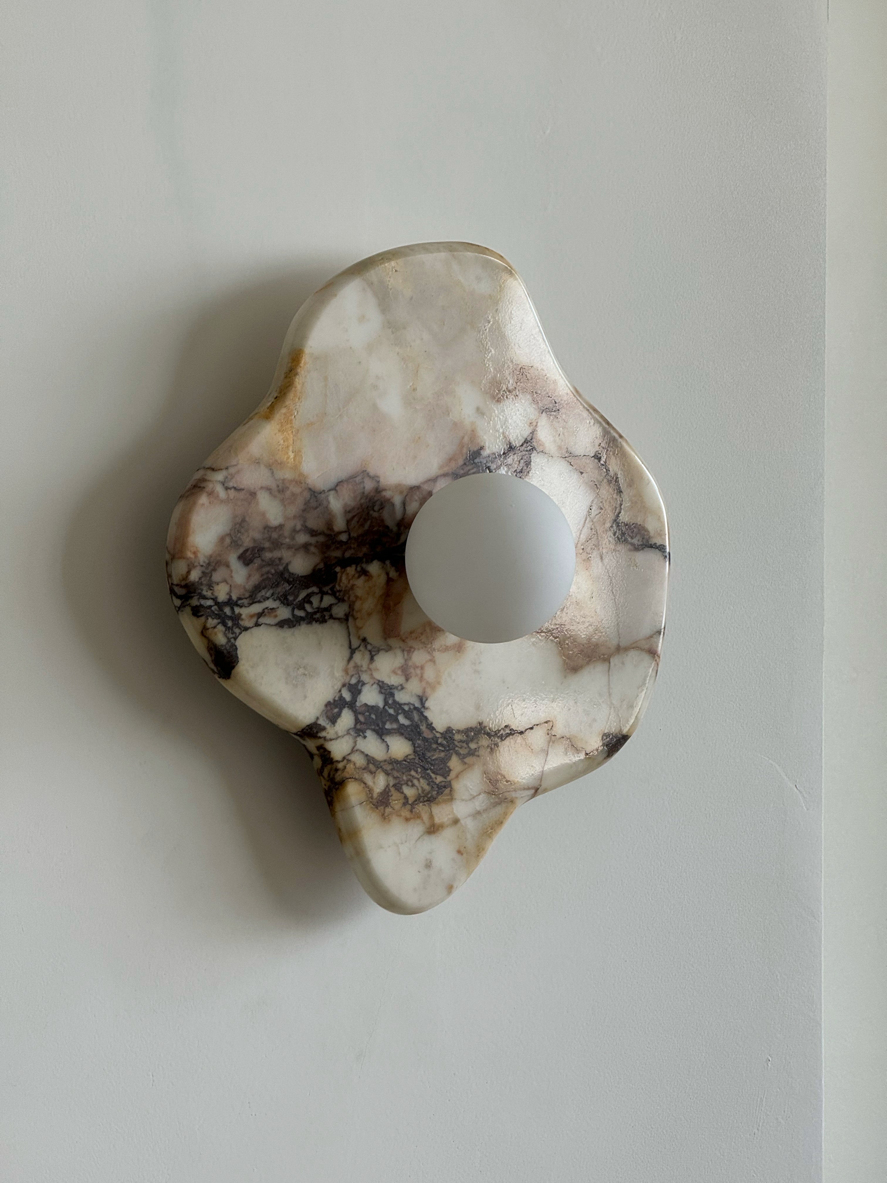 Freyza | Abnormale Marmor-Glas Glas Marmor Wandleuchte – Schlafzimmer Flur