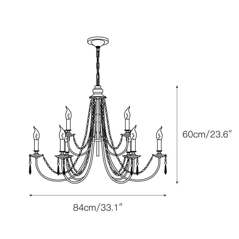 Freyza | Acroma Modern Traditional Crystal Chandelier – Modern Dining Room Living Room