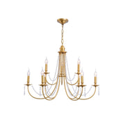 Freyza | Acroma Modern Traditional Crystal Chandelier – Modern Dining Room Living Room