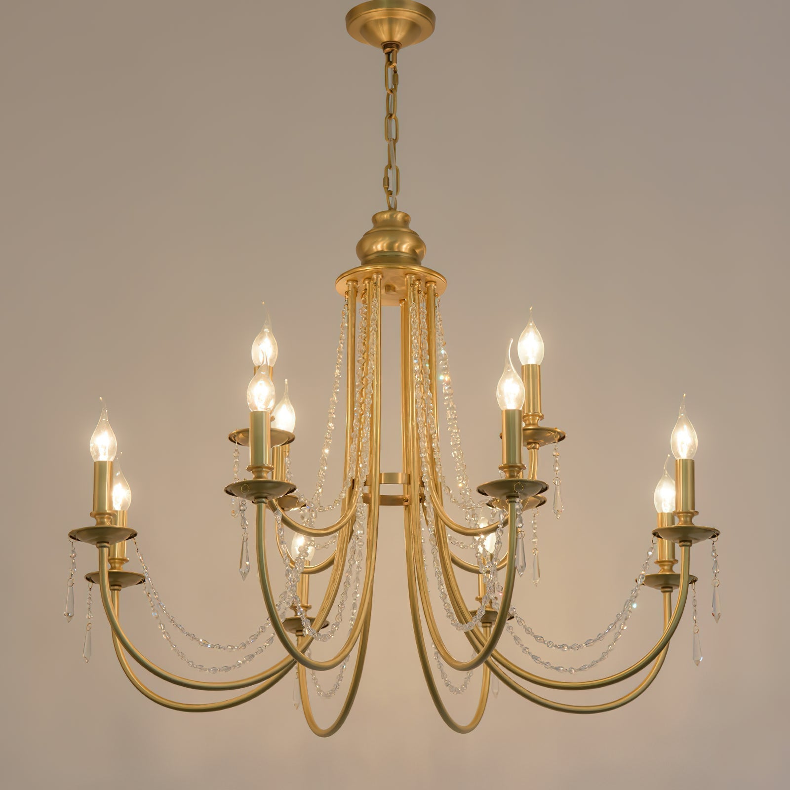 Freyza | Acroma Modern Traditional Crystal Chandelier – Modern Dining Room Living Room