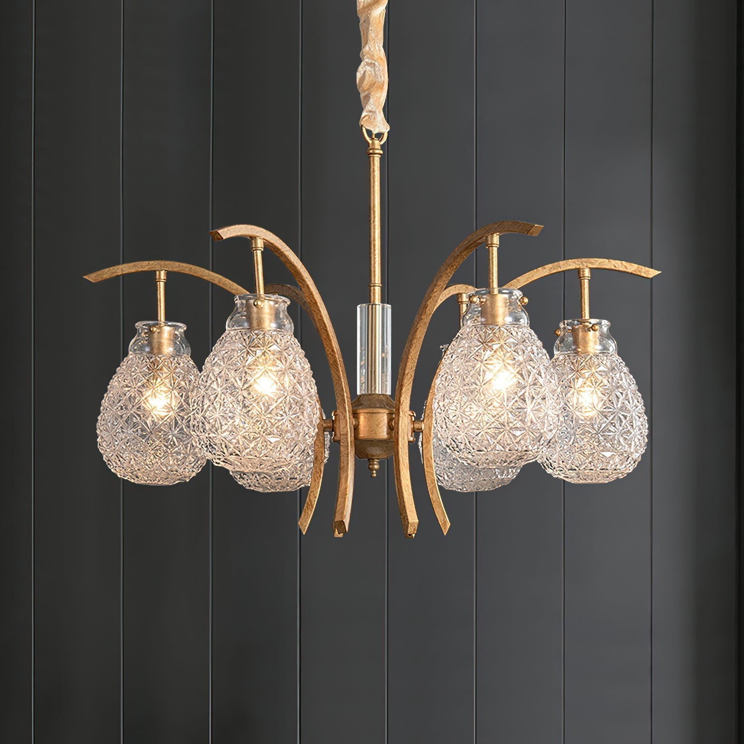 Freyza | Lustre en verre de luxe postmoderne Adams – Salle à manger et salon modernes