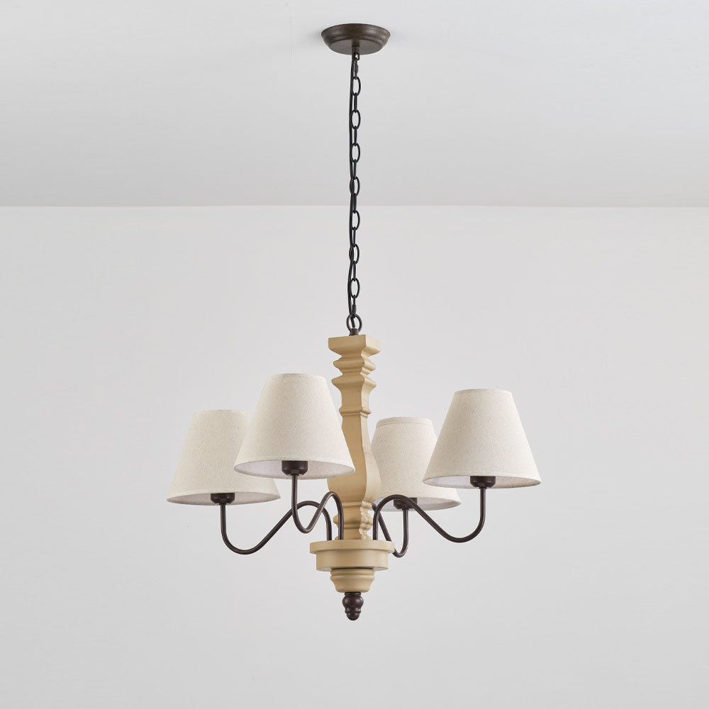 Freyza | Adela Lustre traditionnel de luxe en bois – Salle à manger et salon traditionnels
