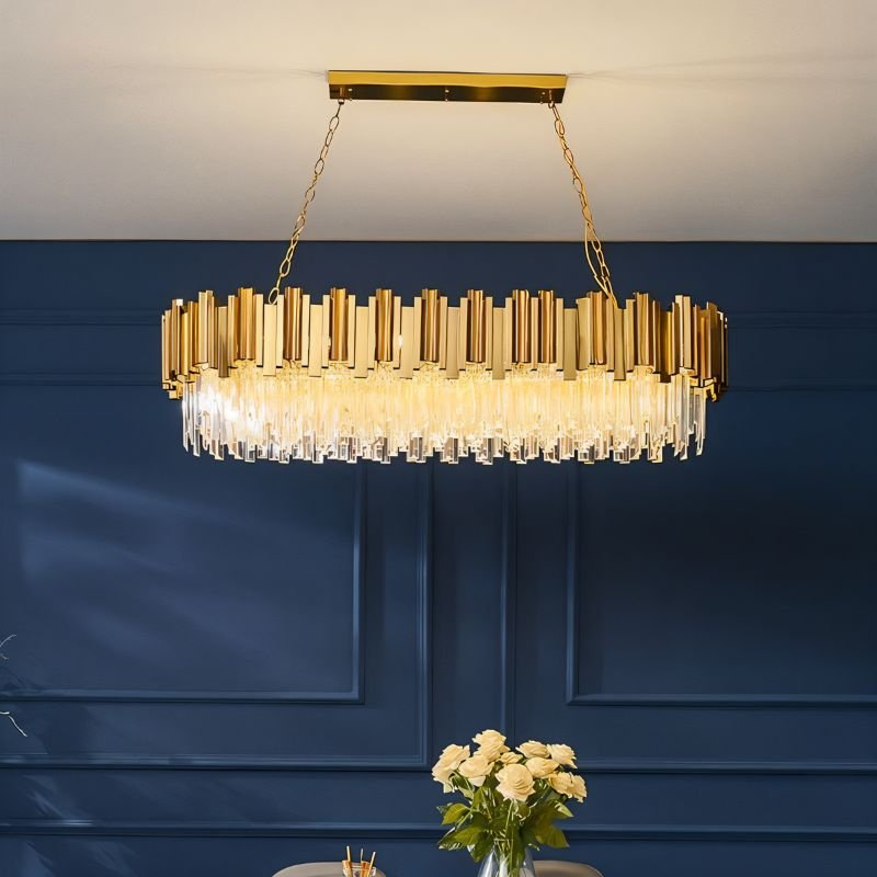 Freyza - AdoniaCrystal | Elegant Modern Gold Crystal Chandelier Light Fixture