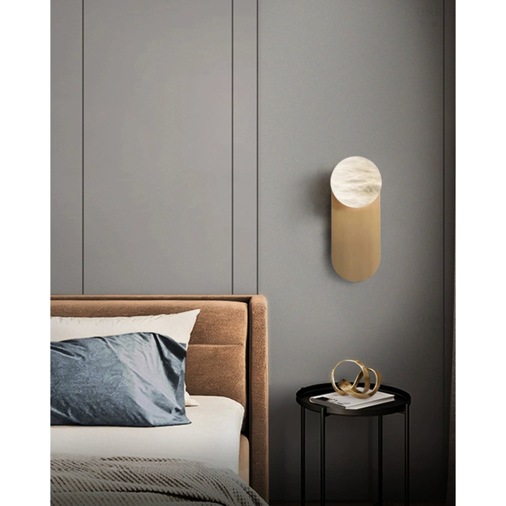 Freyza | Adrion moderne Alabaster-Wandleuchte – modernes Schlafzimmer und Flur