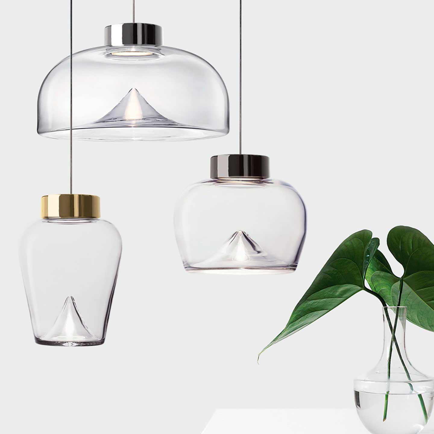 Freyza | Aella Glas-Pendelleuchte – Küche, Esszimmer
