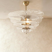 Freyza - Elegant Handcrafted Murano Glass Petal Chandelier