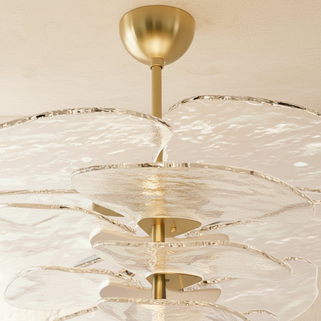 Freyza - Elegant Handcrafted Murano Glass Petal Chandelier