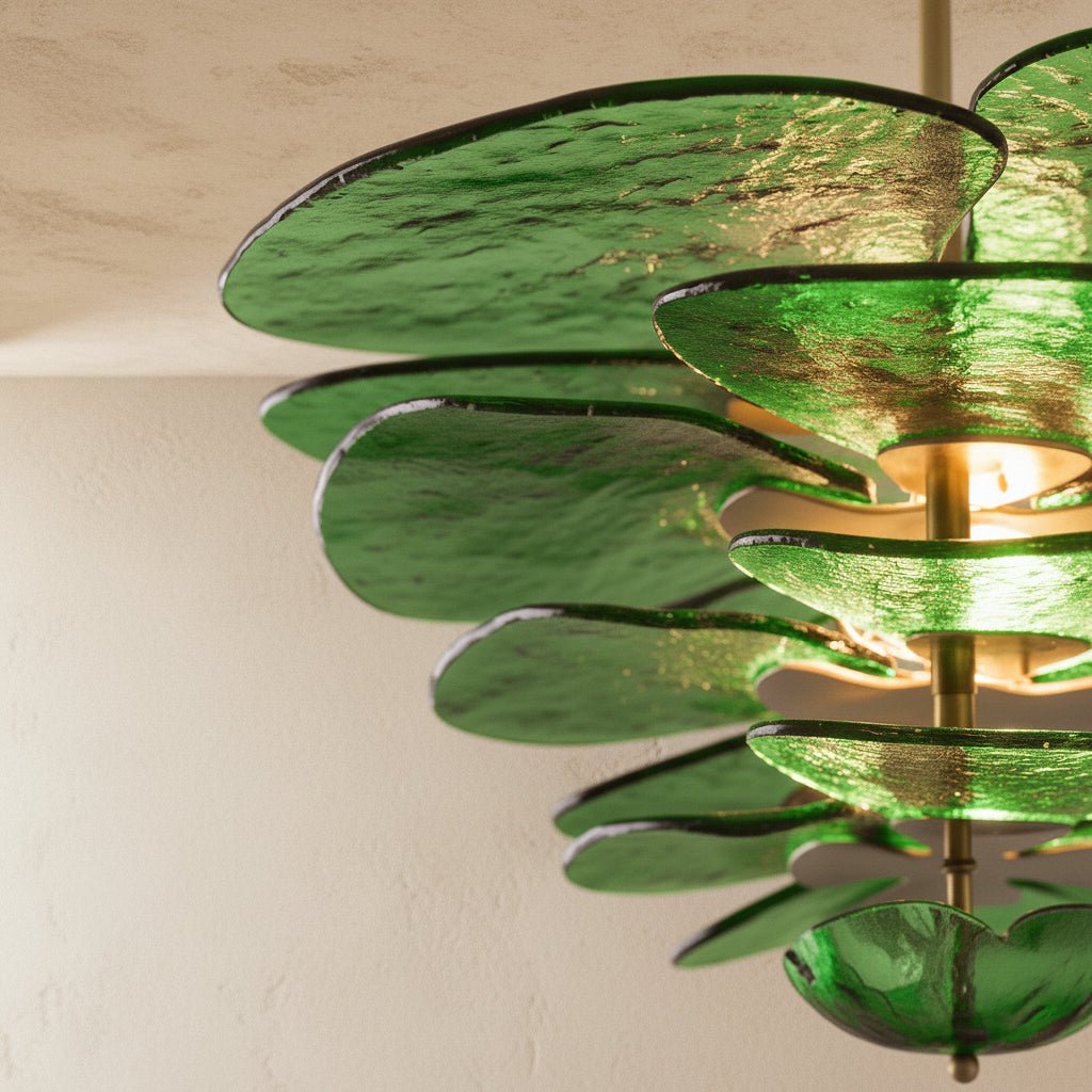 Freyza - Elegant Handcrafted Murano Glass Petal Chandelier