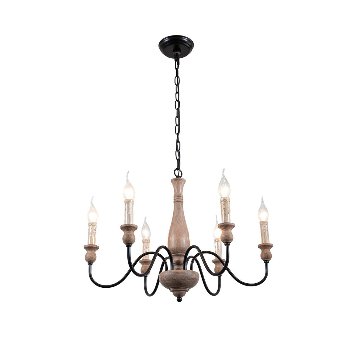 Freyza | Afralia Modern Industrial Wood Chandelier – Modern Dining Room Living Room