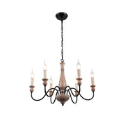 Freyza | Afralia Modern Industrial Wood Chandelier – Modern Dining Room Living Room
