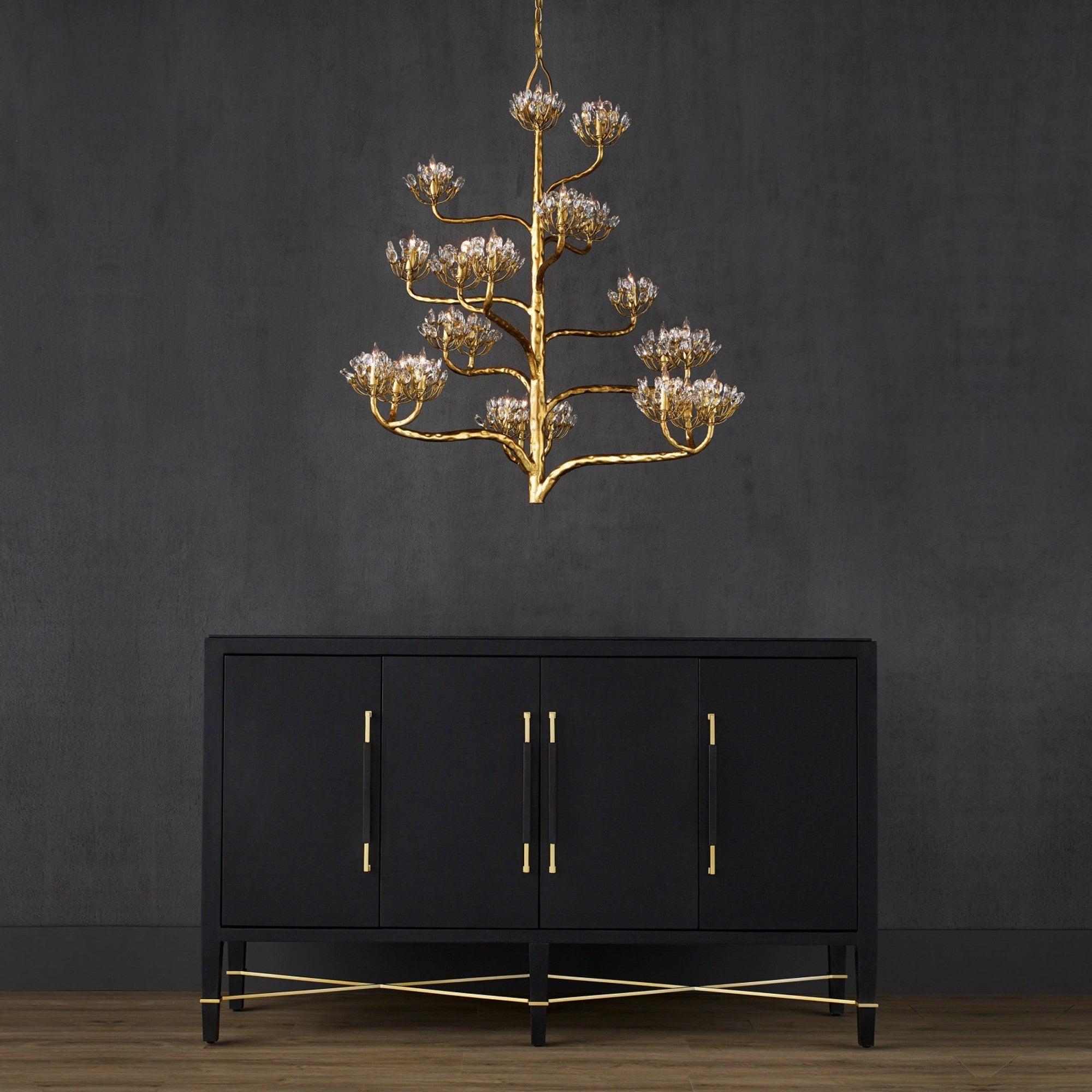 Freyza | Agave Postmodern Luxury Crystal Chandelier – Modern Dining Room Living Room