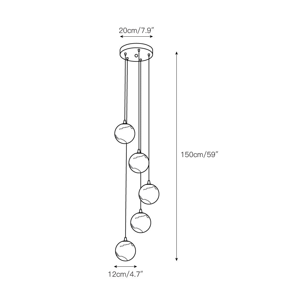 Freyza | Gloruvye Balls Modern Chandelier – Modern Dining Room Living Room
