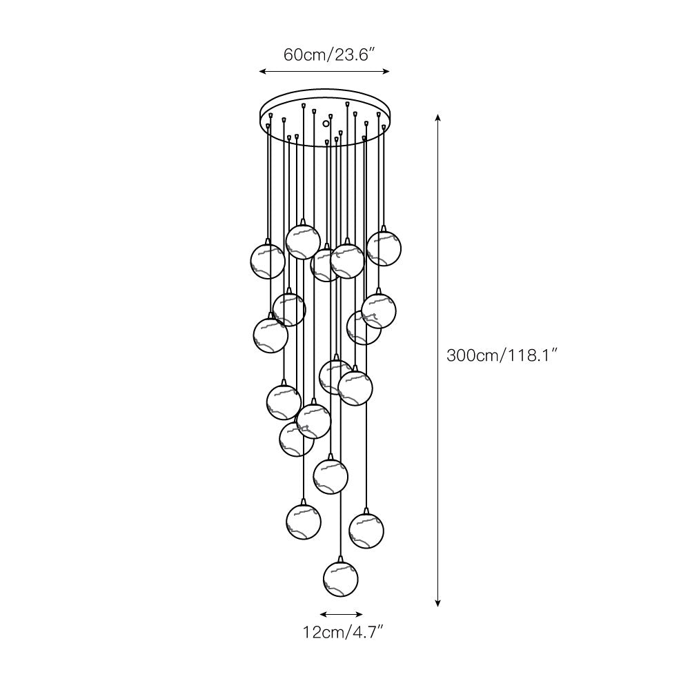 Freyza | Gloruvye Balls Modern Chandelier – Modern Dining Room Living Room