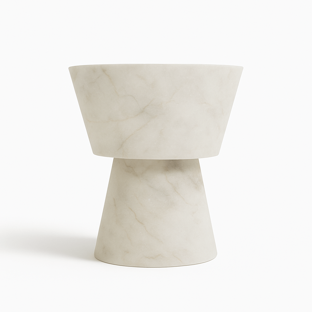 AlabasterGlow | Elegant Contemporary Table Lamp for Living Room or Bedroom 1