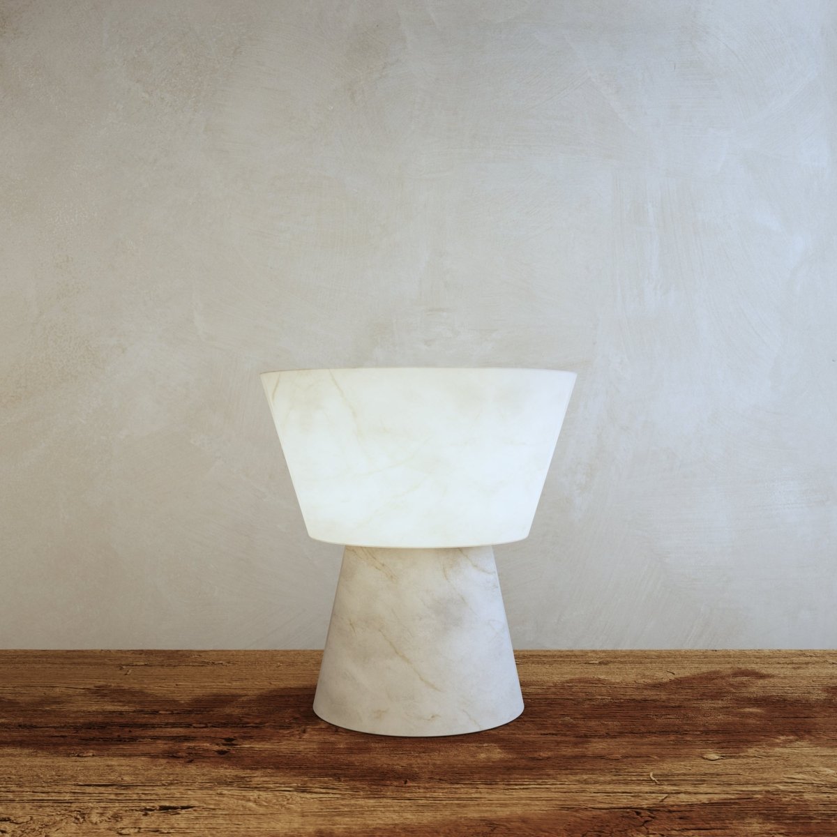 AlabasterGlow | Elegant Contemporary Table Lamp for Living Room or Bedroom 8