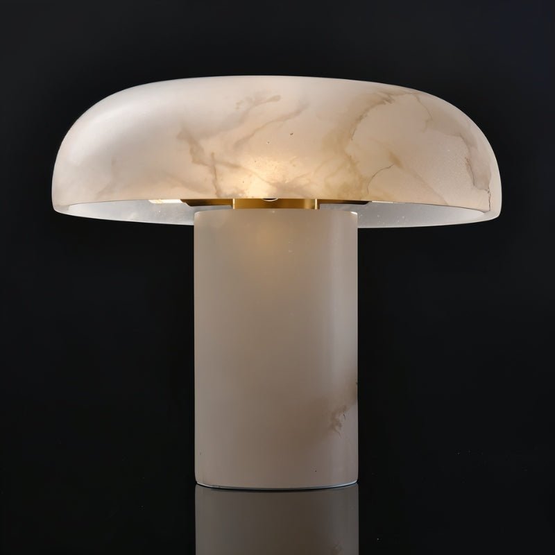 AlabasterGlow | Elegant Eco-Friendly Snowflake Table Lamp for Living Room 5